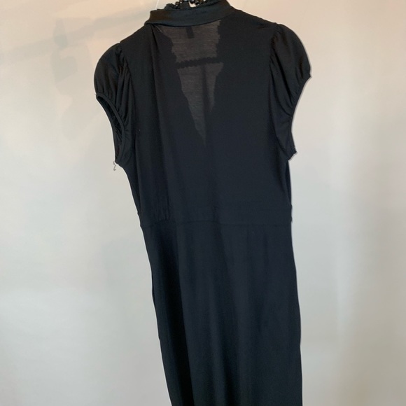 BCBG MaxAzria silk dress black medium - Picture 7 of 8